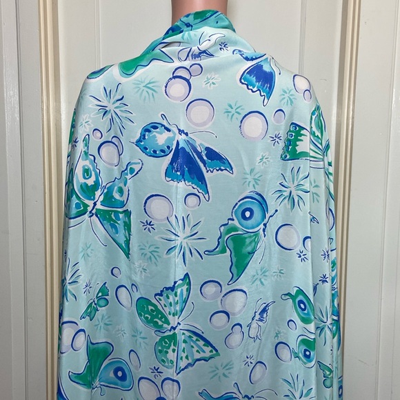 100% Silk Lotty B. Mustique Sarong Scarf - Picture 7 of 16